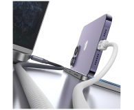 USAMS Kabel 30W USB-C/Lightning 1,2m czarno biały - 1569100 - zdjęcie 6